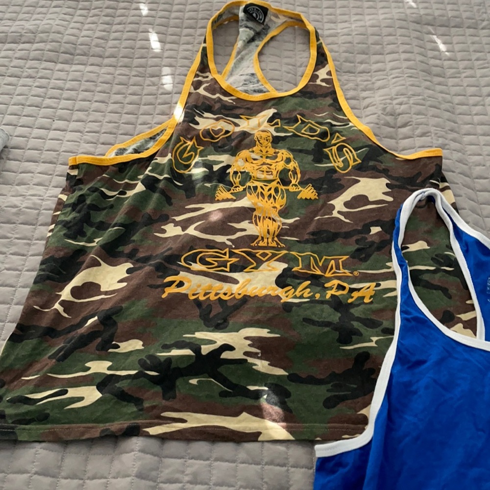 Golds Gym Pittsburgh Stringer Tank top Xl